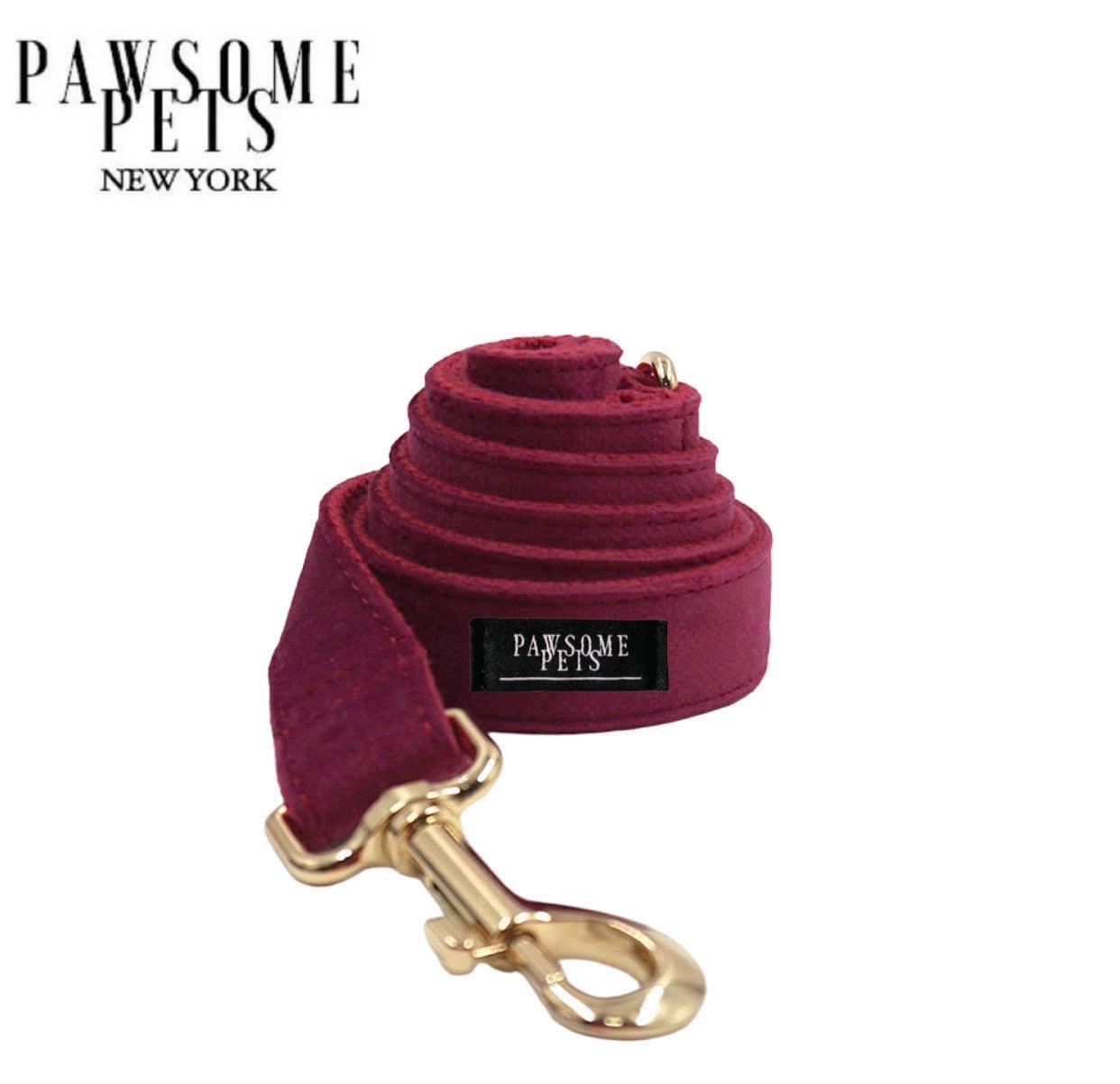 LEASH - BURGUNDY - Pawsome Pyjamas