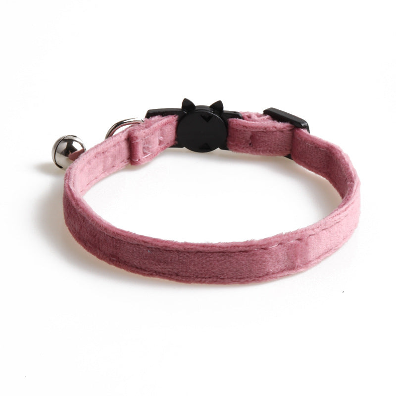 Velvet dog collar with a bowknot design by Cashymart, featuring soft fabric and a secure buckle for stylish pet comfort.