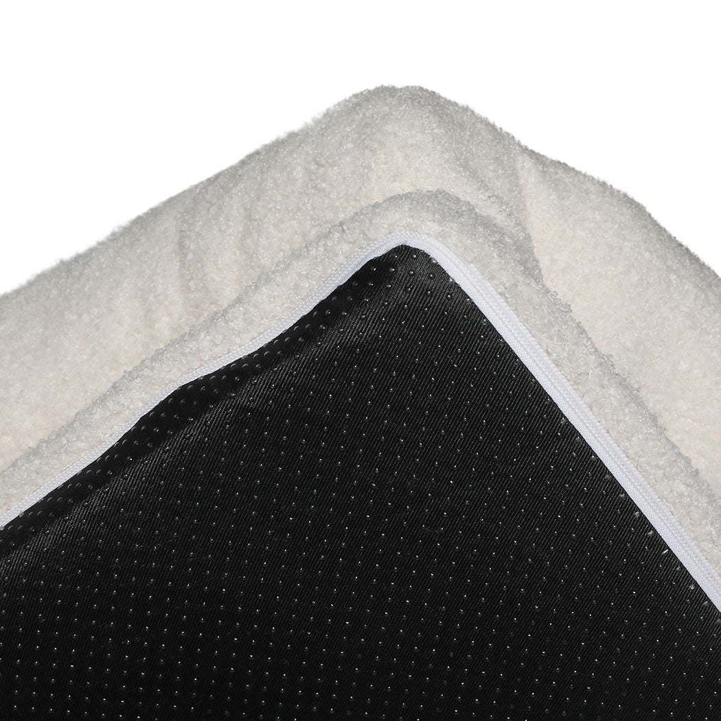Soft IDropship PaWz Memory Foam Pet Sofa Bed with plush cushioning for cats and dogs, featuring a cozy, supportive design.