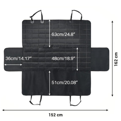 SOGA luxury waterproof car trunk pet mat with non-slip surface, cargo liner, and hammock seat cover for pet travel protection.