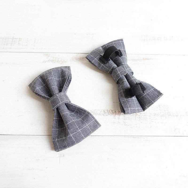 Dog Hugs Cat luxury bowtie dog accessory featuring a stylish polyester fabric, perfect for fashionable pet collars and accessories.