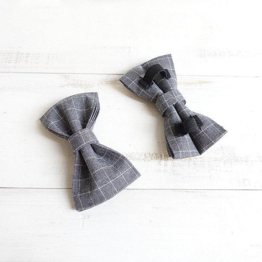 Dog Hugs Cat luxury bowtie dog accessory featuring a stylish polyester fabric, perfect for fashionable pet collars and accessories.