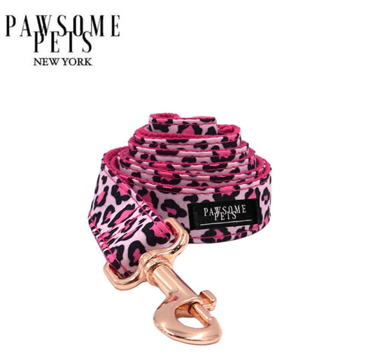 LEASH - PINK LEOPARD - Pawsome Pyjamas