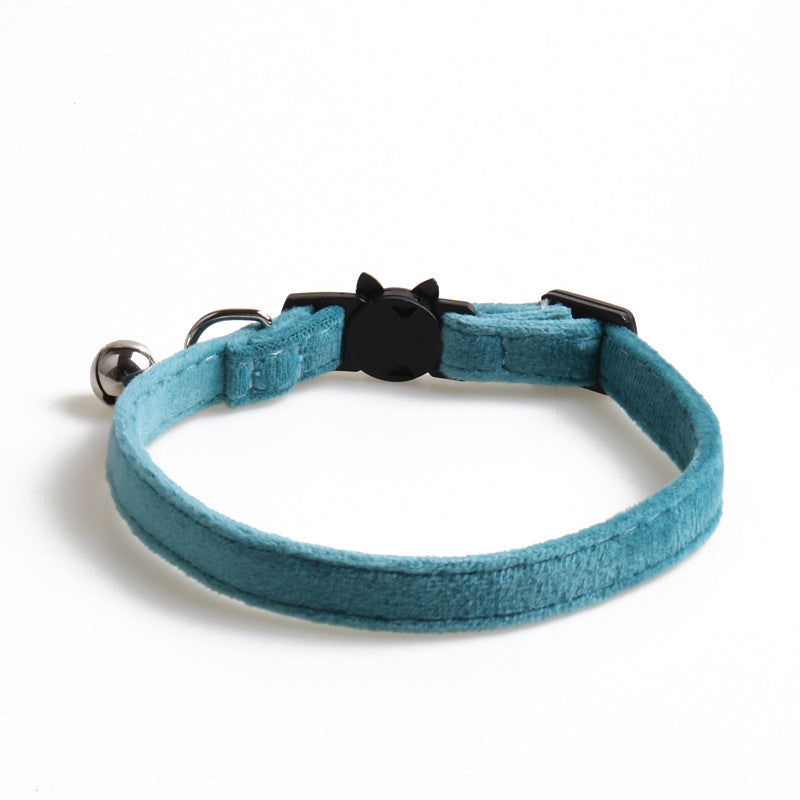 Velvet dog collar with bowknot detail by Cashymart, stylish pet collar for small and medium dogs.