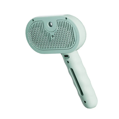 Cashymart dog comb massage brush for cats and dogs, showing a gentle grooming tool with soft bristles in a close-up image