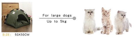 NNEOBA cozy pet tent bed with soft fabric and open front, designed for small pets to rest comfortably indoors