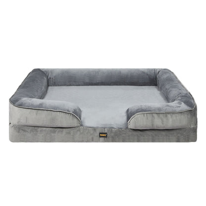 Large IDropship PaWz Memory Foam Pet Sofa Bed Cushion for cats and dogs, soft, plush, and supportive pet resting spot.