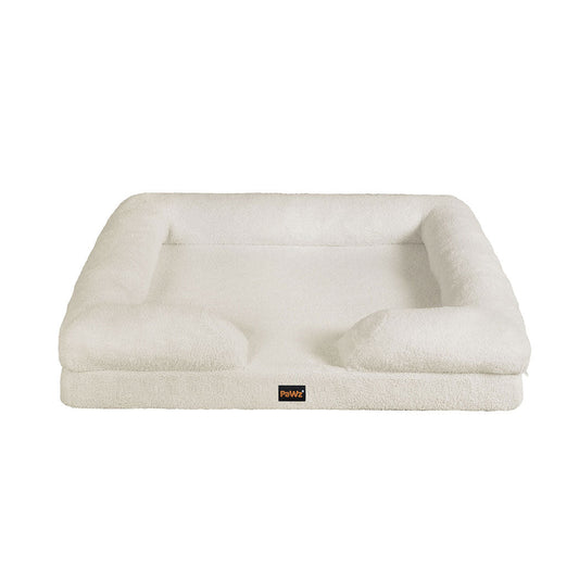 IDropship PaWz Memory Foam Pet Sofa Bed for cats and dogs, plush and comfortable with supportive cushioning.