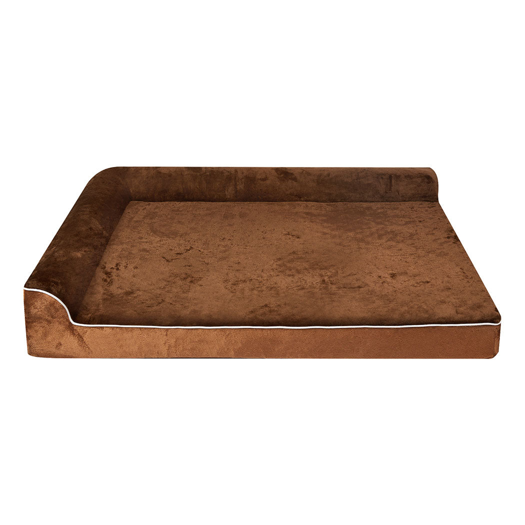 IDropship Pawz Orthopedic Dog Bed in coffee color, cozy and supportive bed designed for dogs' comfort and joint relief.