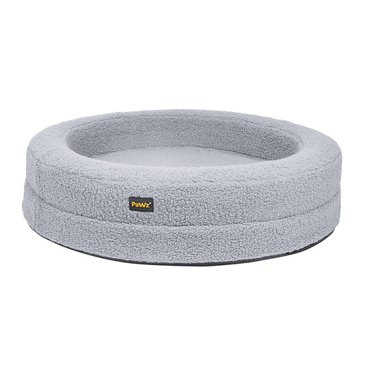Comfortable IDropship Pawz Pet Orthopedic Calming Bed with memory foam for dogs and cats, featuring a soft, plush sofa design.