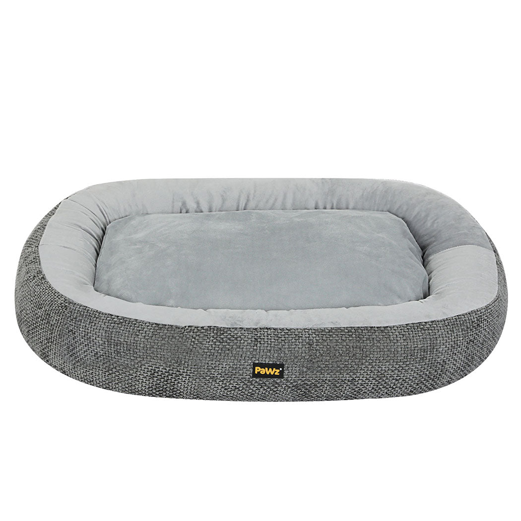 IDropship Pawz washable plush orthopedic pet bed with soft cushioning for cats and dogs, in a cozy, removable cover.