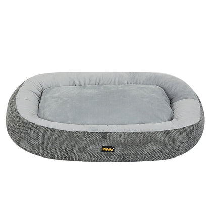 IDropship Pawz washable plush orthopedic pet bed with soft cushioning for cats and dogs, in a cozy, removable cover.