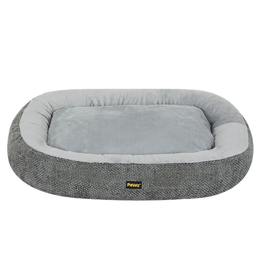 IDropship Pawz washable plush orthopedic pet bed with soft cushioning for cats and dogs, in a cozy, removable cover.
