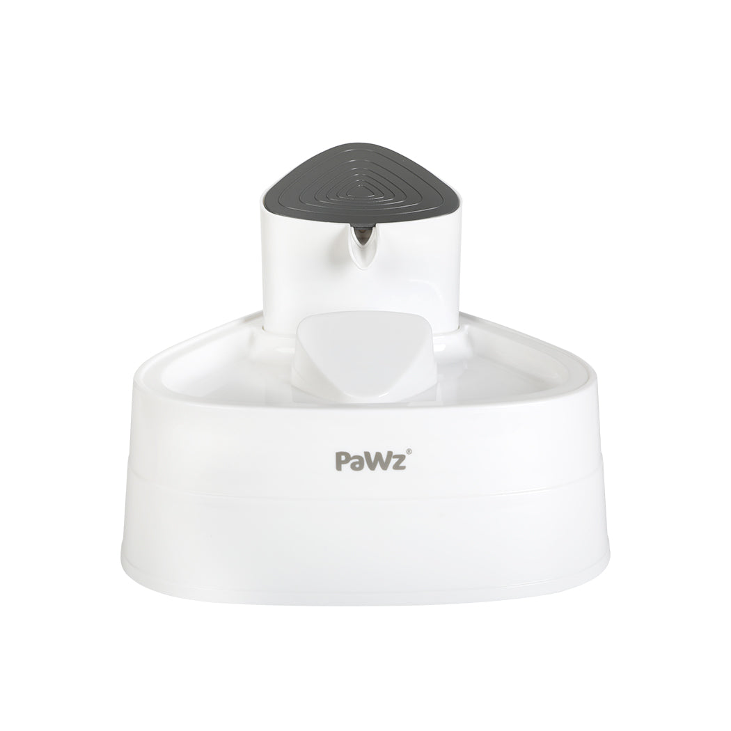 IDropship PaWz electric pet water fountain with flowing water for cats and dogs, featuring a sleek, modern design.