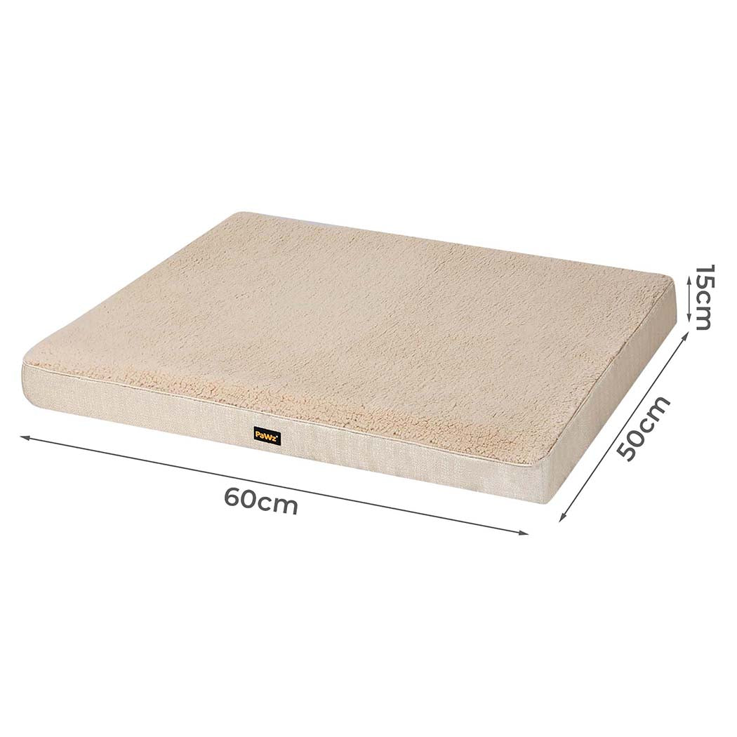 Soft IDropship Pawz dog bed with removable washable cushion, ideal for pets, featuring plush fabric and cozy design.