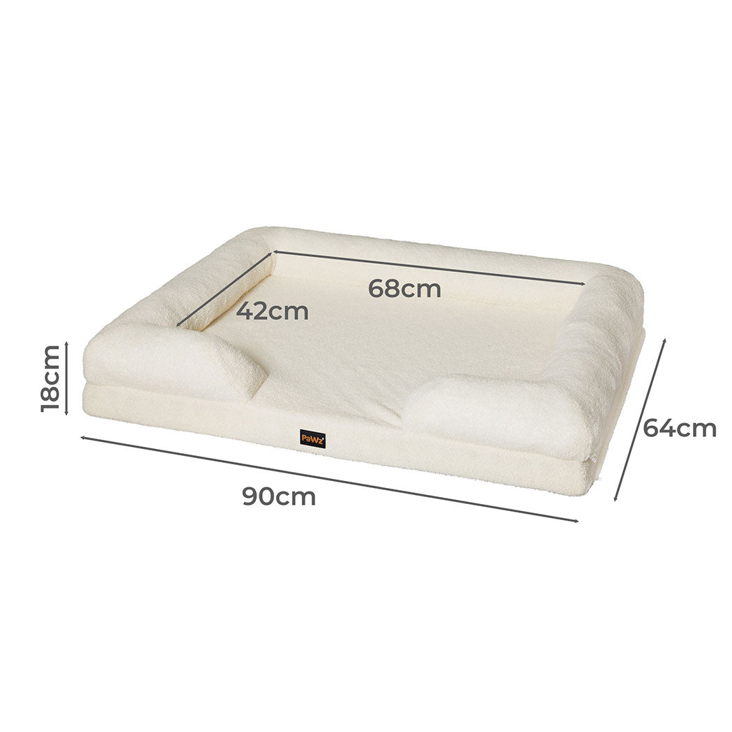 IDropship PaWz Memory Foam Pet Sofa Bed for cats and dogs with plush cushioning and supportive design.