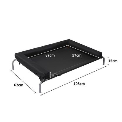 IDropship PaWz Elevated Dog Bed with breathable mesh, raised outdoor pet bed for dogs, provides comfortable outdoor resting spot