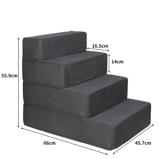 IDropship PaWz dog stairs and ramp for pets, portable climbing aid for dogs and cats, lightweight pet accessories