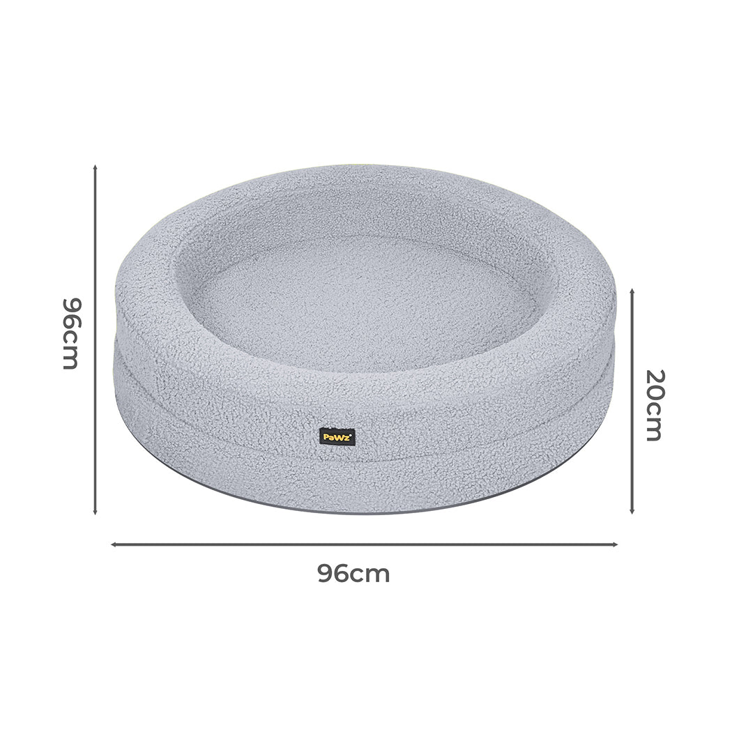 IDropship Pawz Pet orthopedic calming bed with memory foam, cozy dog and cat sofa with plush fabric and supportive cushioning