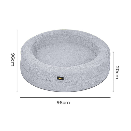 IDropship Pawz Pet orthopedic calming bed with memory foam, cozy dog and cat sofa with plush fabric and supportive cushioning
