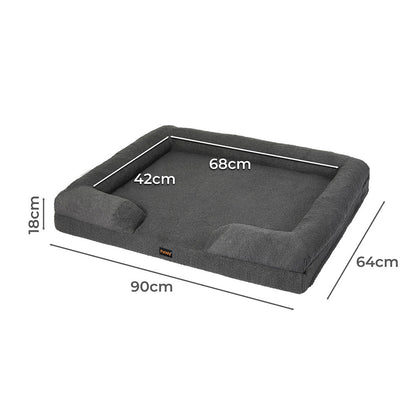 IDropship PaWz Memory Foam Cat and Dog Sofa Bed with plush cushioning and supportive design for pets' comfort.