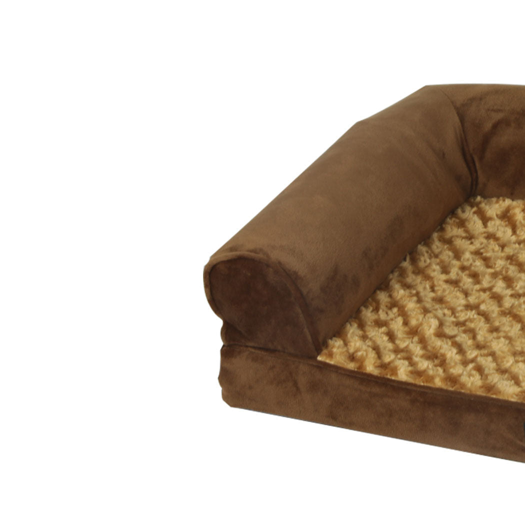 IDropship PaWz orthopaedic sofa dog bed with memory foam, calming pet bed for cats and dogs, plush and supportive for comfort