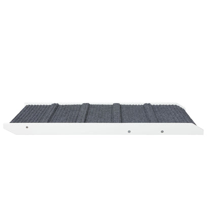 White adjustable dog ramp from IDropship, designed for pets to easily access furniture or vehicles, with a sturdy, non-slip surface.