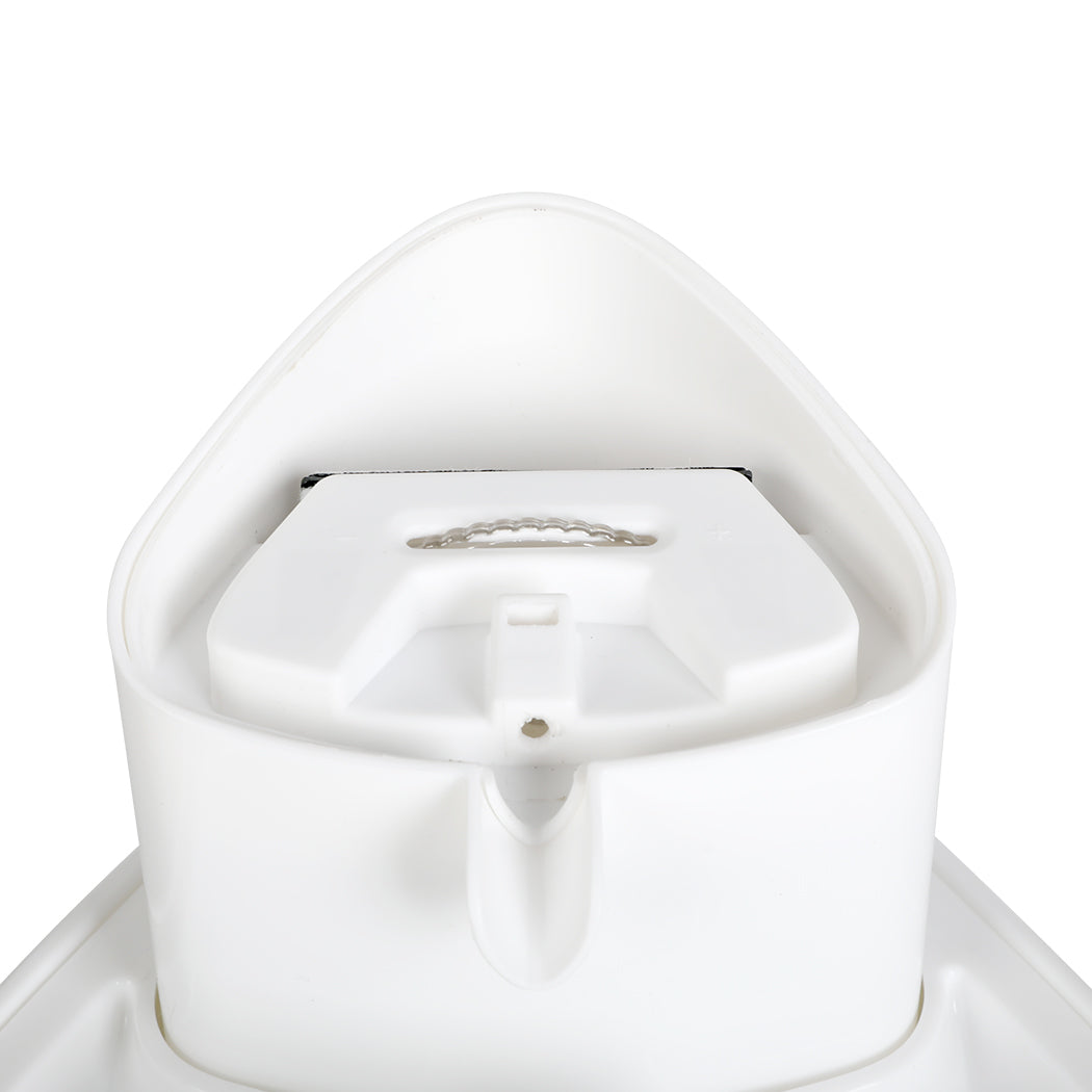 IDropship PaWz electric pet water fountain for cats and dogs with a clear water stream and modern design.