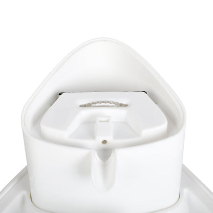 IDropship PaWz electric pet water fountain for cats and dogs with a clear water stream and modern design.
