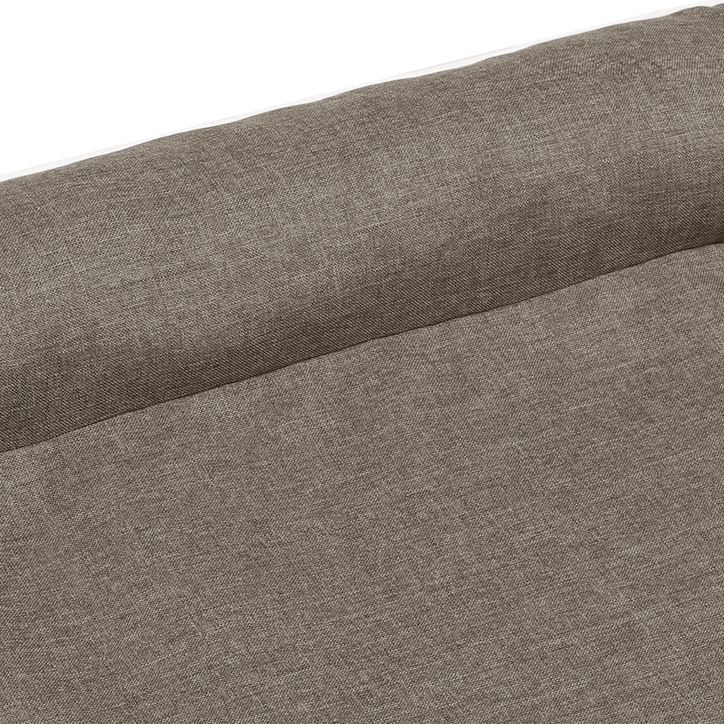 IDropship Pawz Orthopedic Dog Bed in coffee color, soft cushion with raised edges for comfort and support.