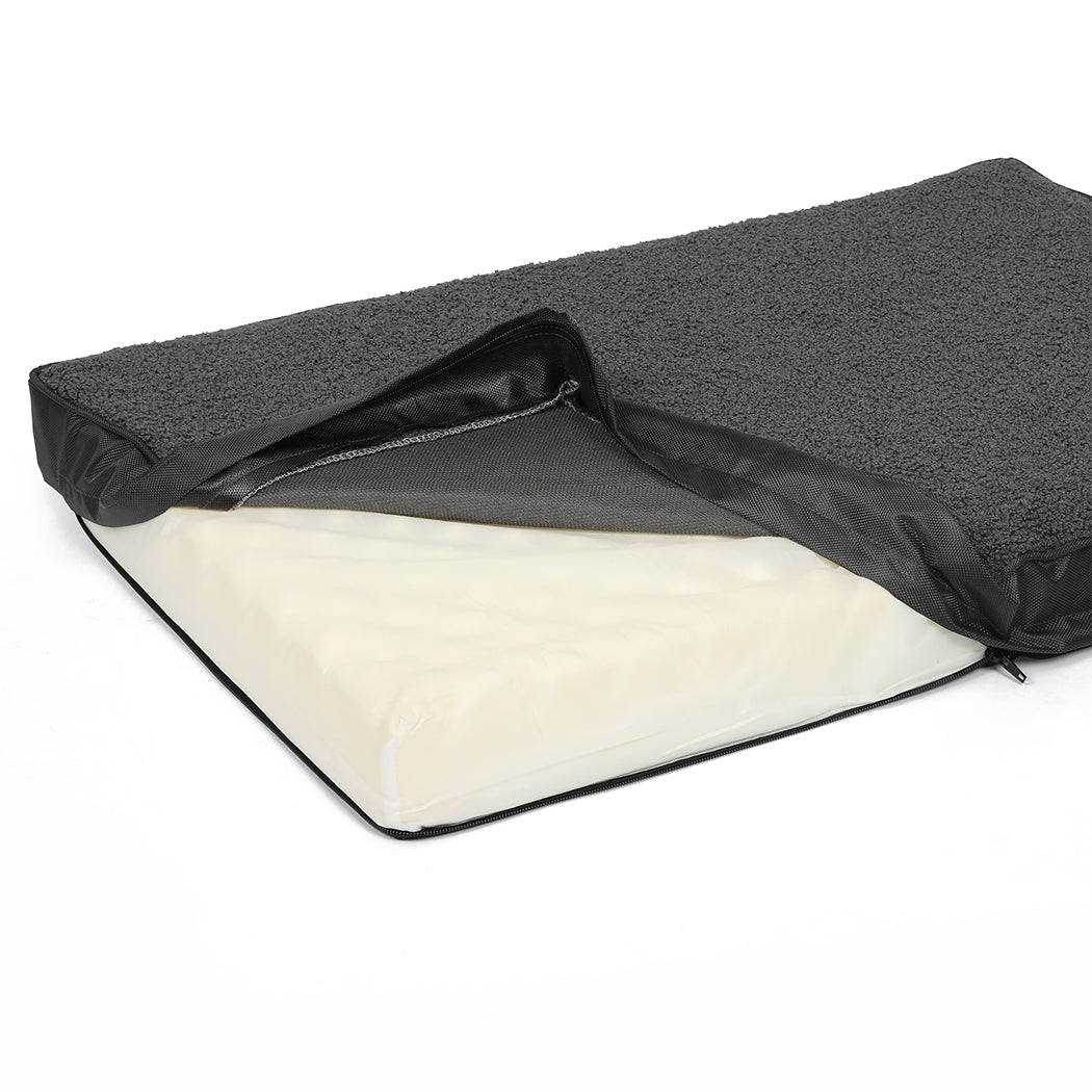 IDropship PaWz pet orthopaedic dog bed with plush fabric and raised sides, providing comfort and support for cats and dogs.