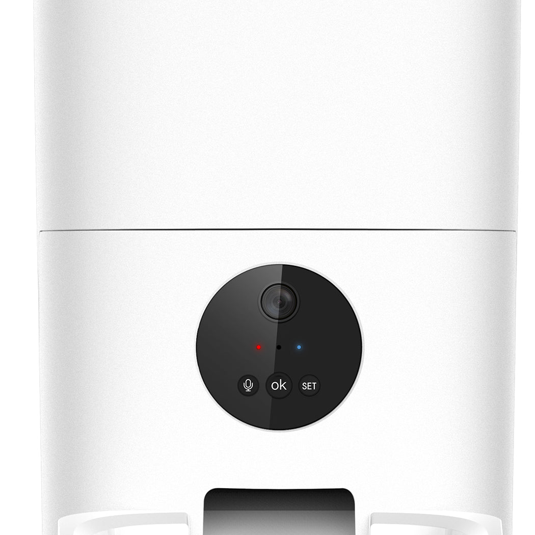 IDropship PaWz 6L automatic pet feeder with camera, suitable for cats and dogs, featuring a large food capacity and camera for monitoring.