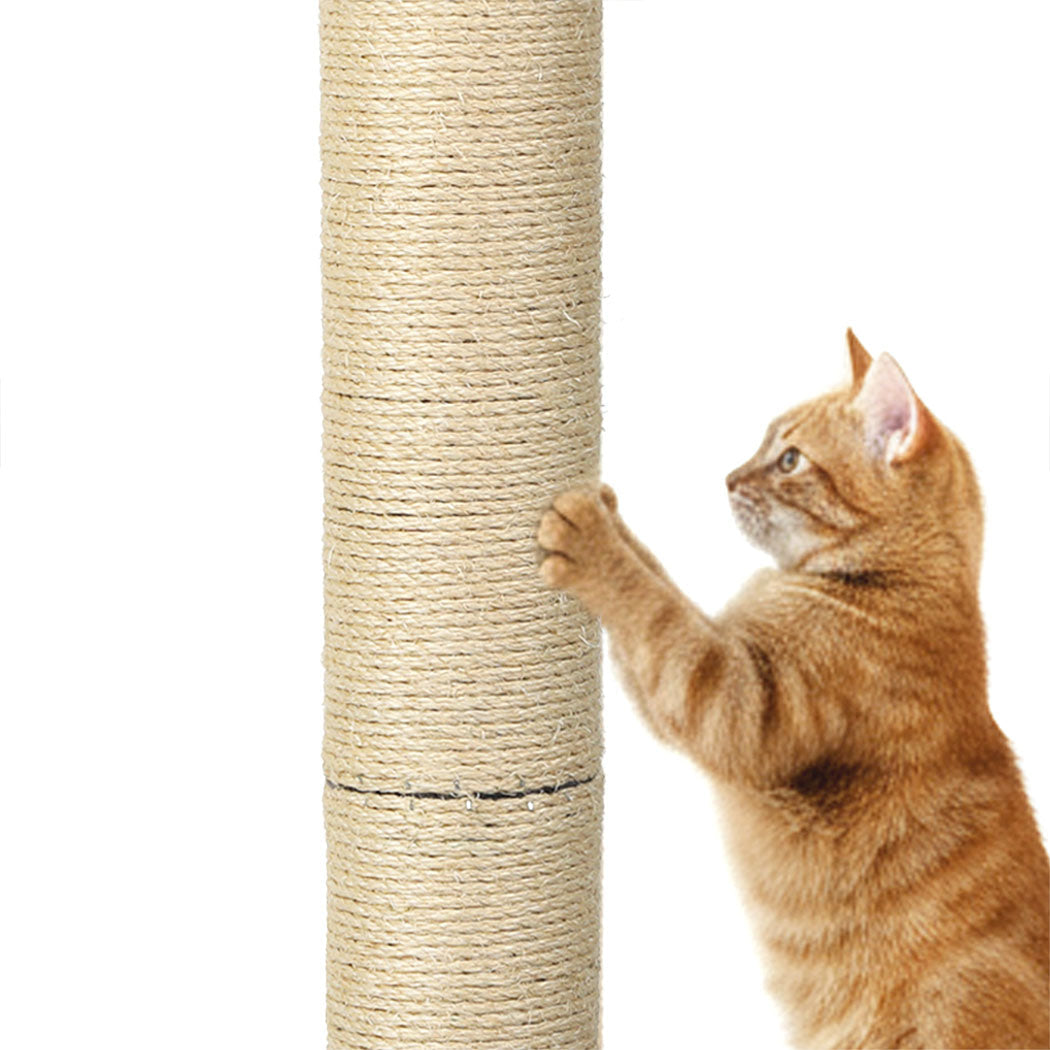 IDropship Pawz Cat Scratcher scratching post with sisal surface and cozy resting area for cats to scratch and relax.