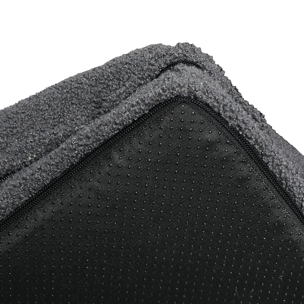 IDropship PaWz memory foam pet sofa bed with plush fabric, suitable for cats and dogs, shown in a cozy, inviting setting.