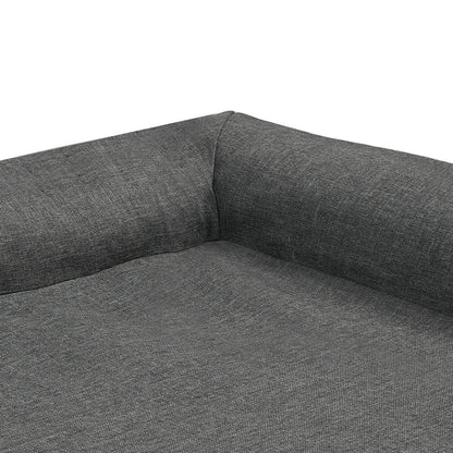 Large grey Pawz orthopedic dog bed by IDropship, designed for comfort and support for cats and dogs.
