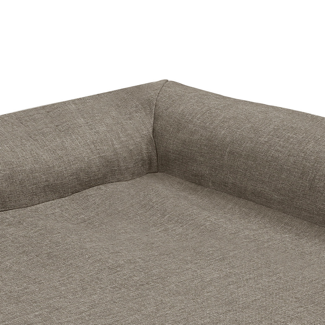 IDropship Pawz Orthopedic Dog Bed in coffee color, cozy and supportive bedding for dogs and cats, ideal for comfort and relaxation.
