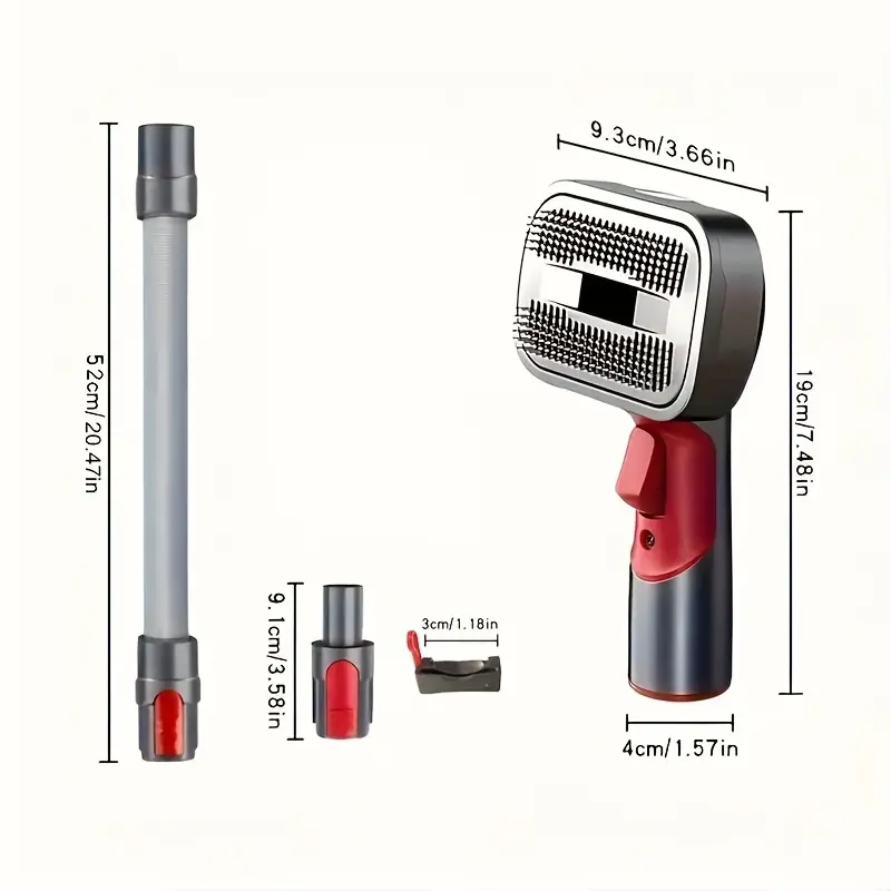 TM Pet Vacuum Attachment Kit for V7–V15 fits vacuum cleaners, featuring brushes and tools for pet hair removal and detailed cleaning.