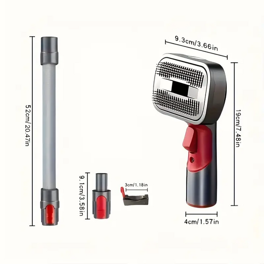 TM Pet Vacuum Attachment Kit for V7–V15 fits vacuum cleaners, featuring brushes and tools for pet hair removal and detailed cleaning.
